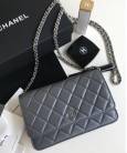Сумка Ch*nel WOC Wallet On Chain Grey